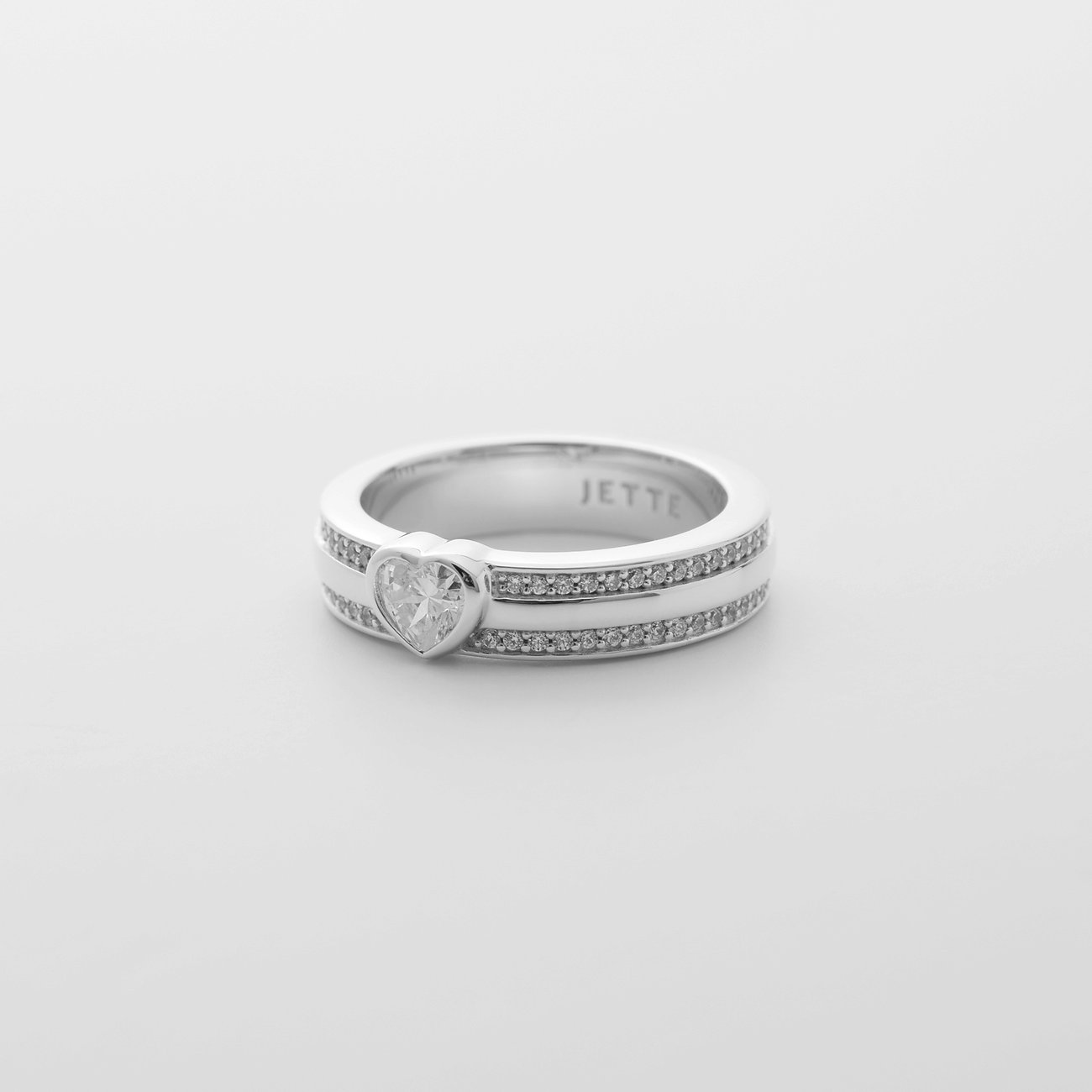 JETTE Damenring HEARTS