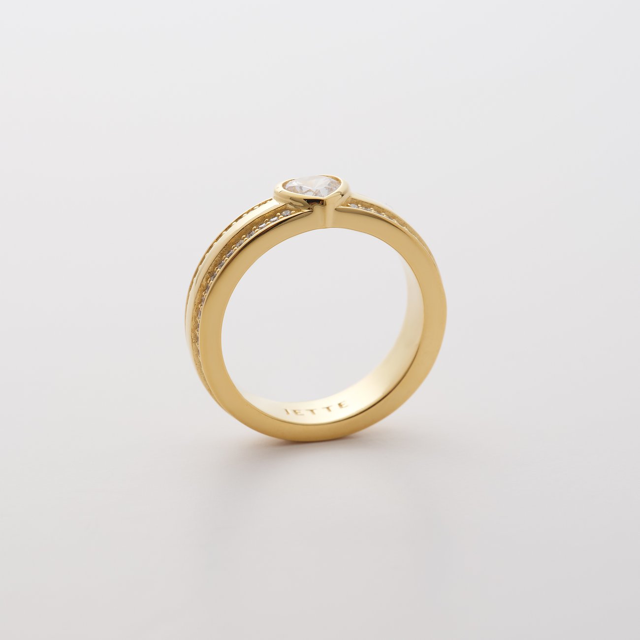 JETTE Damenring HEARTS