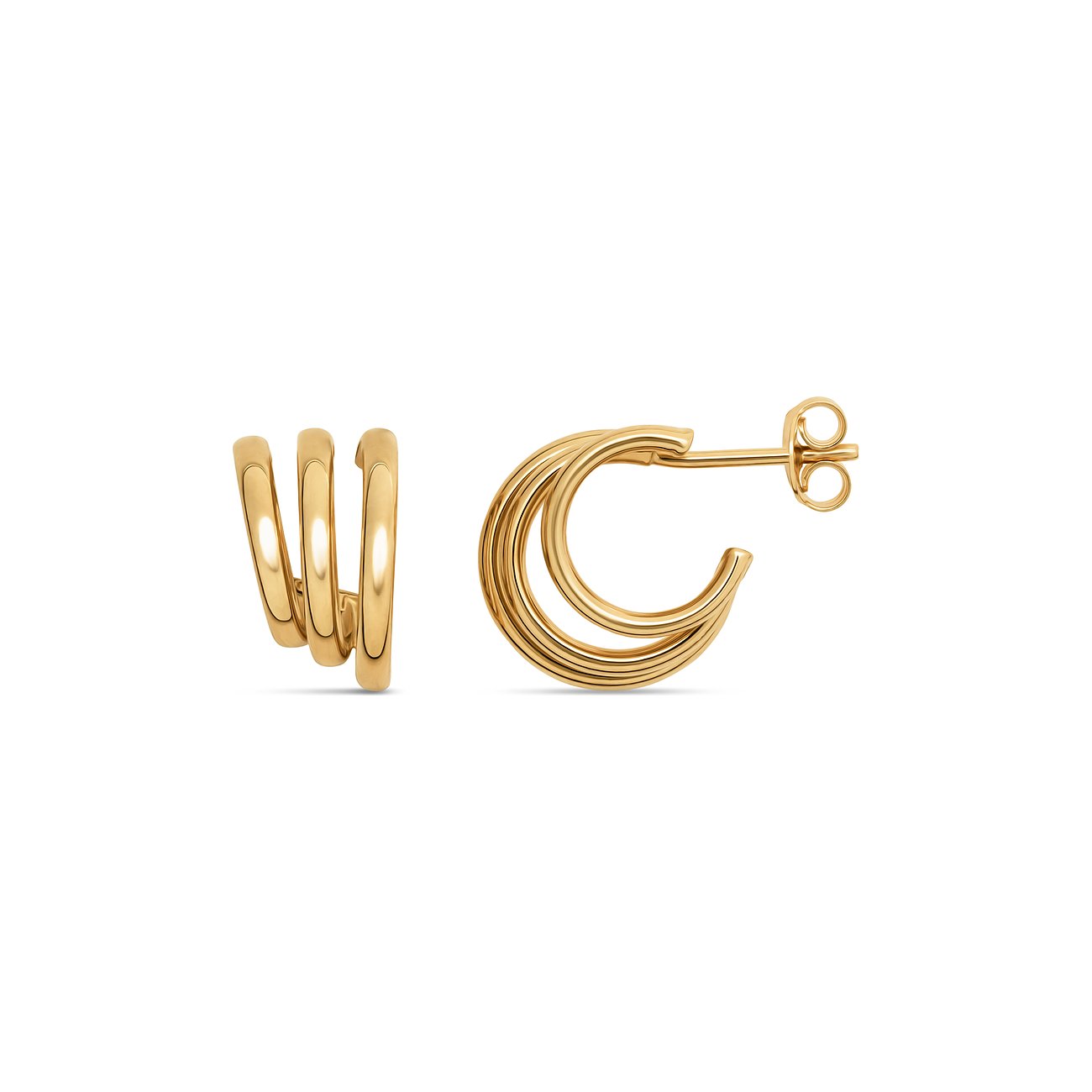 Diamant-Ohrstecker aus Weißgold