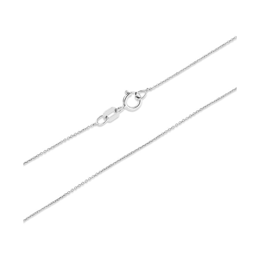 Feine Ankerkette aus rhodiniertem Sterlingsilber