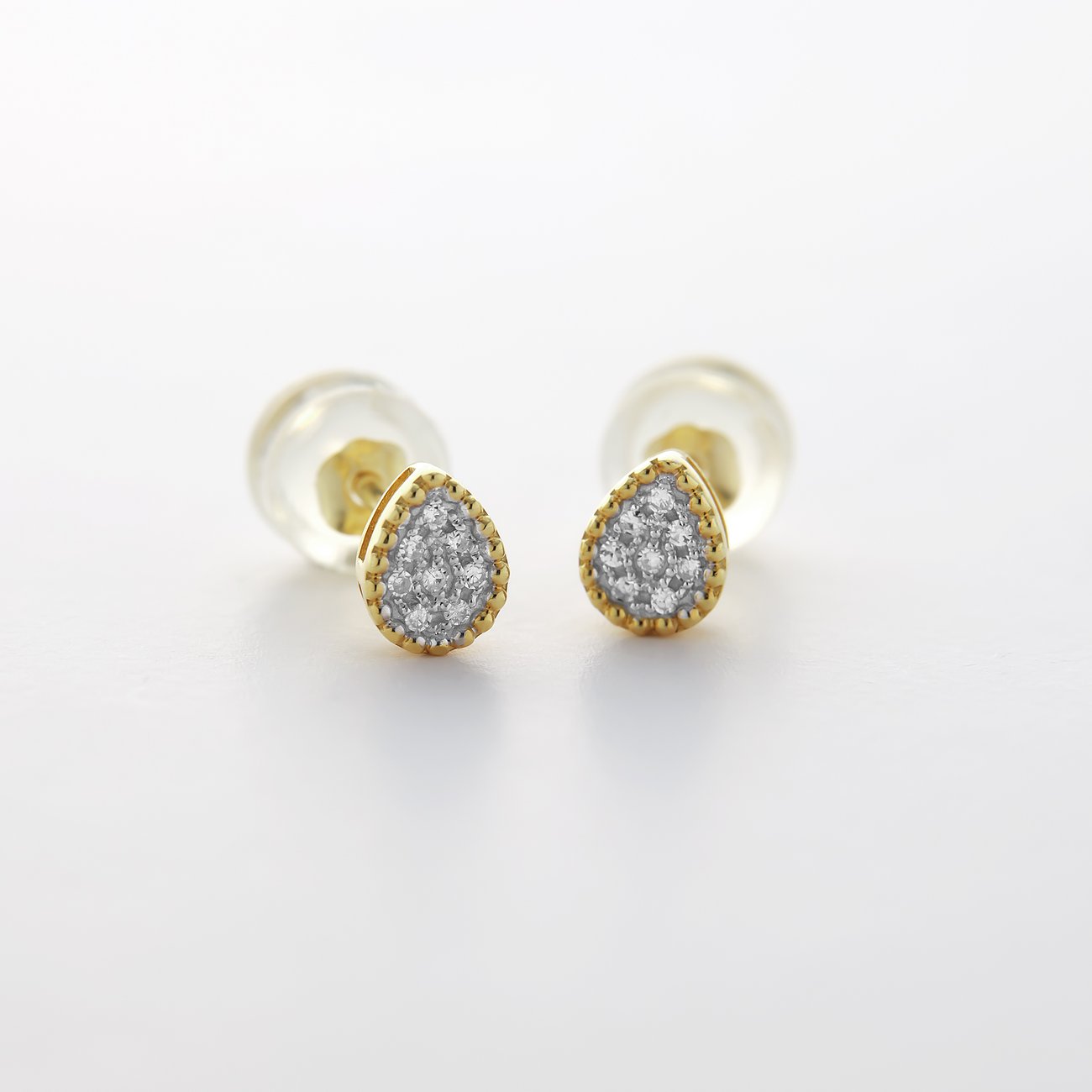 Diamant-Ohrstecker aus Weißgold