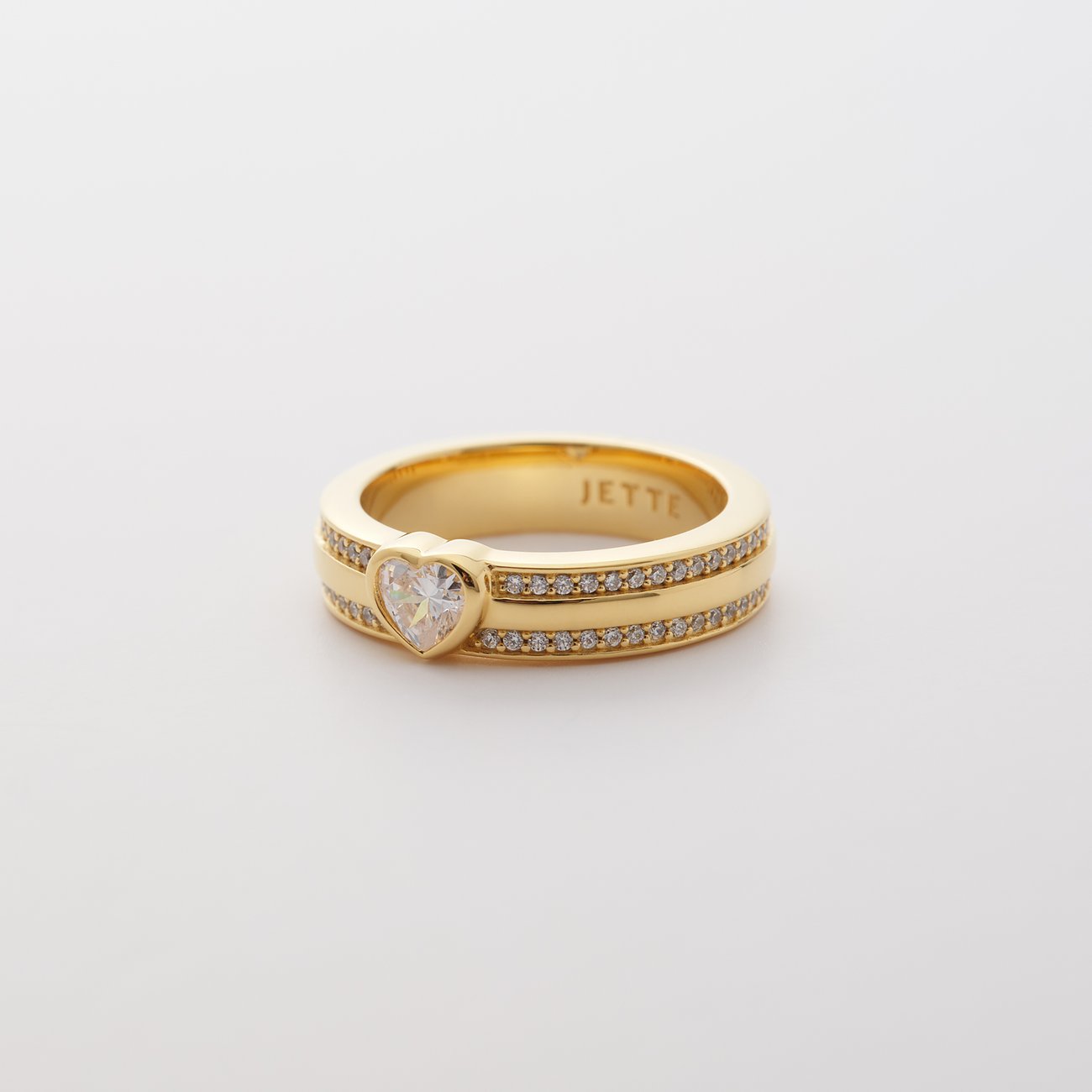 JETTE Damenring HEARTS