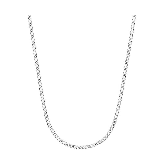 Flachpanzer-Kette aus Sterlingsilber