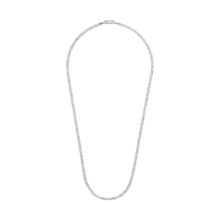 Flachpanzer-Kette aus Sterlingsilber