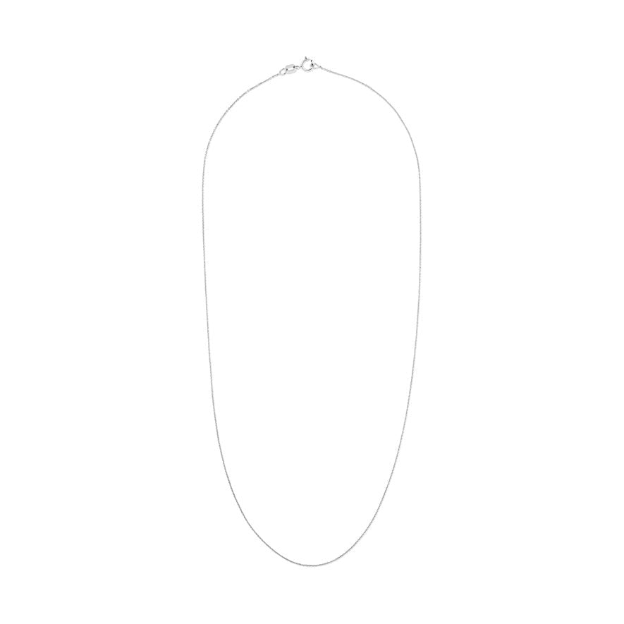 Feine Ankerkette aus rhodiniertem Sterlingsilber