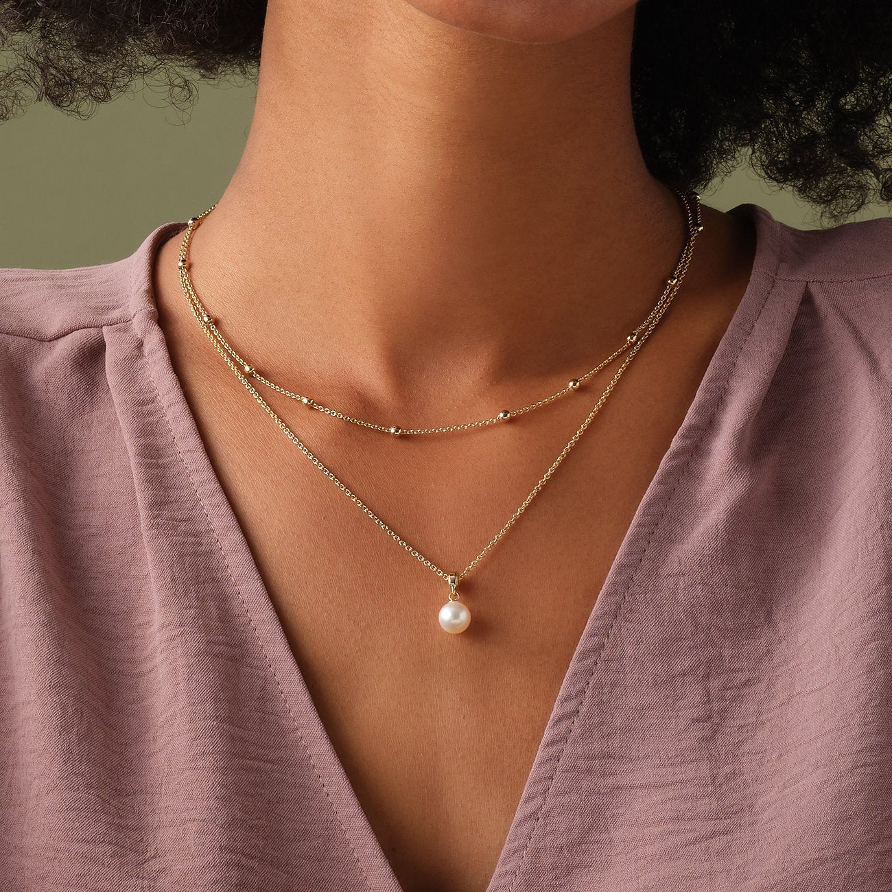 Herz-Kette mit Zirkonia