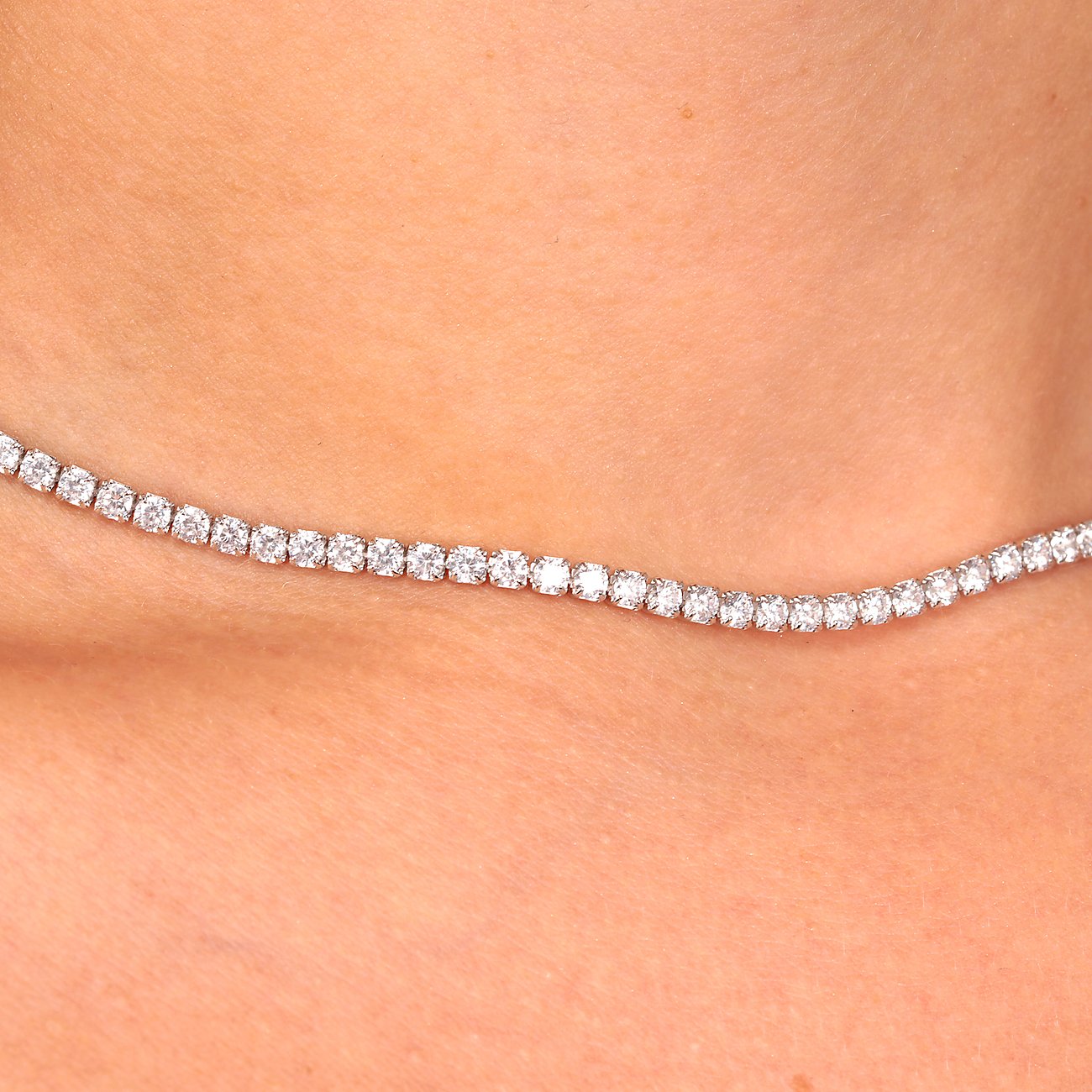 Herz-Kette aus Gelbgold mit Diamant