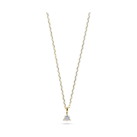 Solitär-Kette aus Weißgold