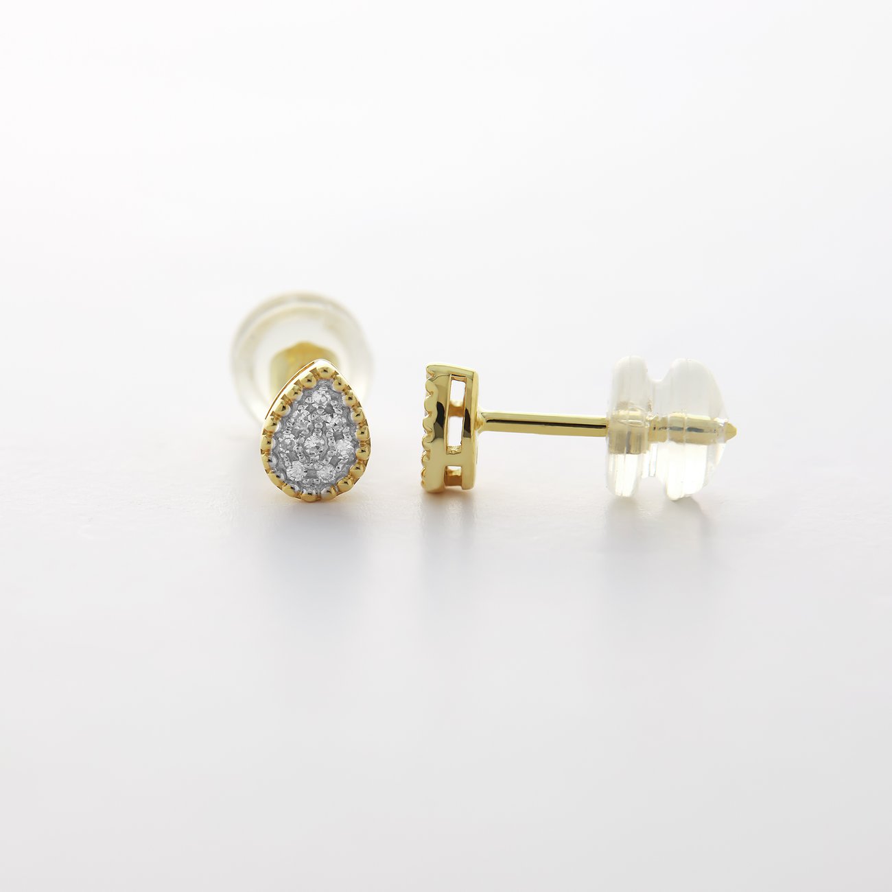 Diamant-Ohrstecker aus Weißgold