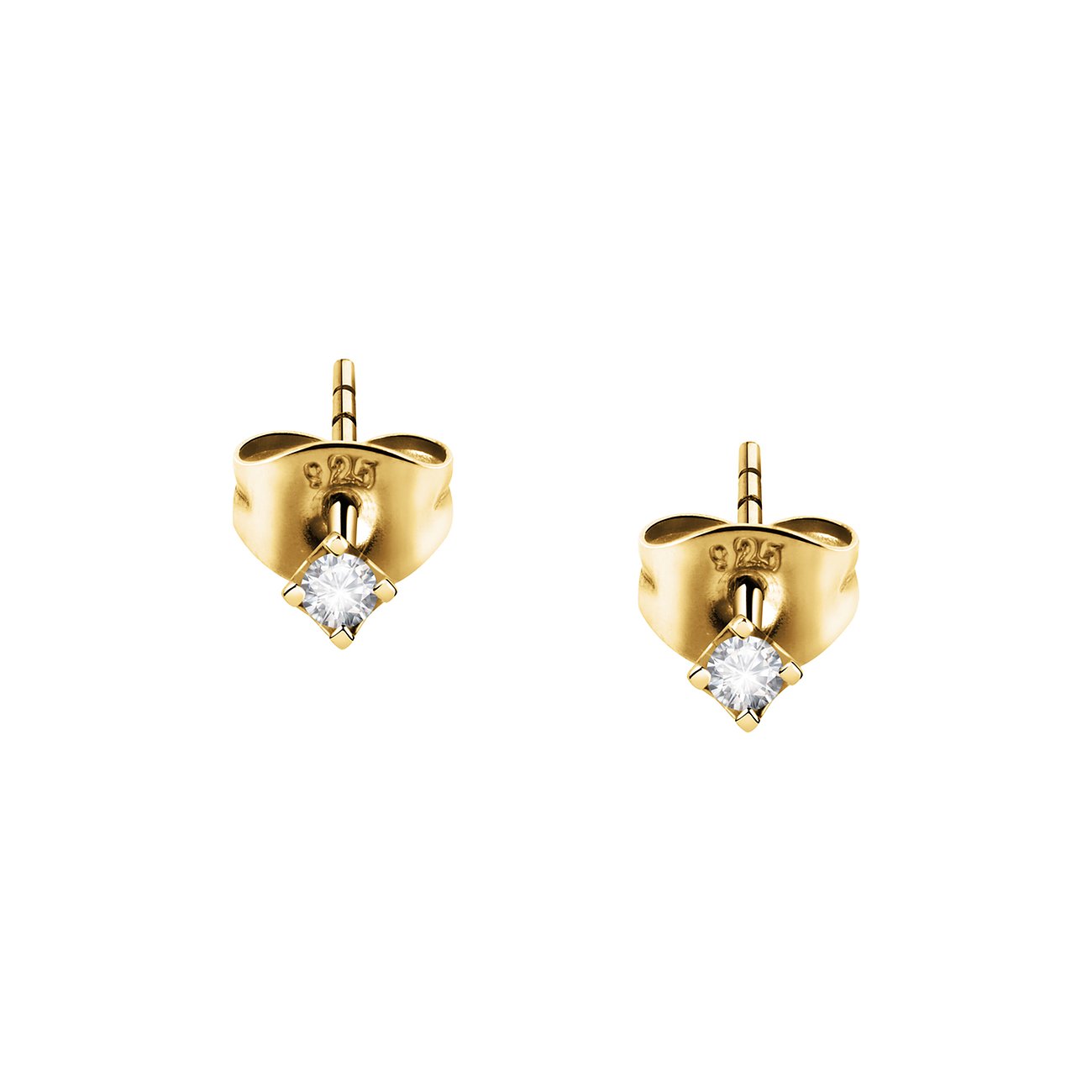 Diamant-Ohrstecker aus Weißgold