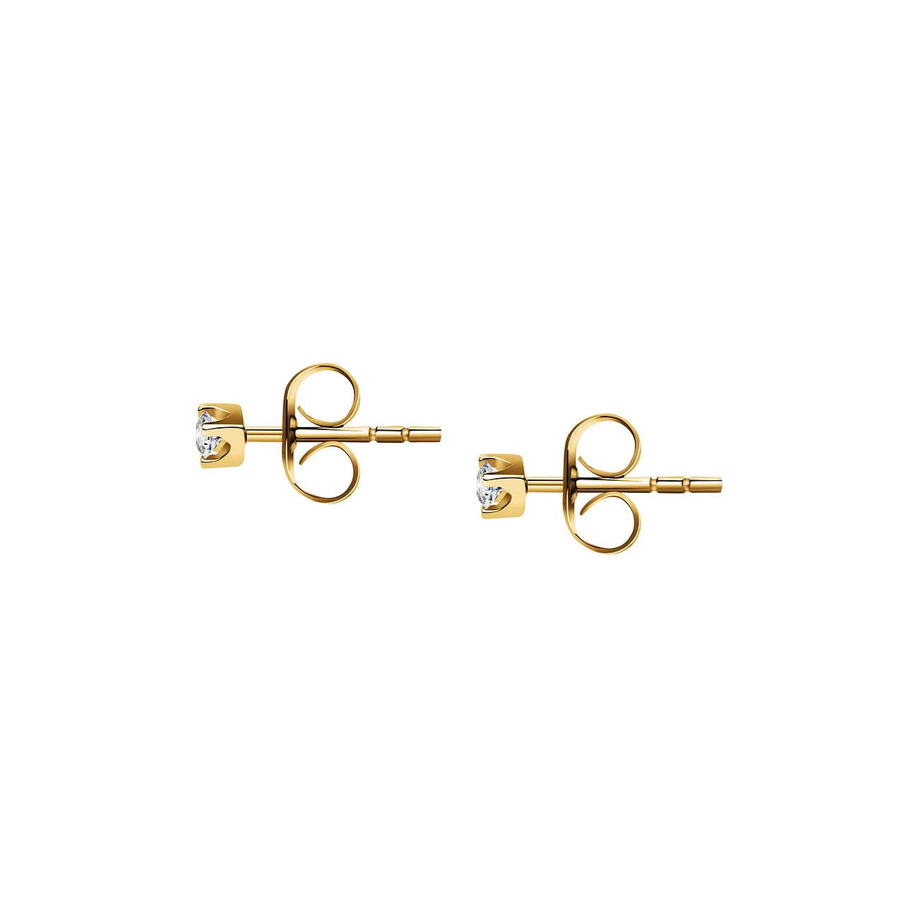 Diamant-Ohrstecker aus Weißgold